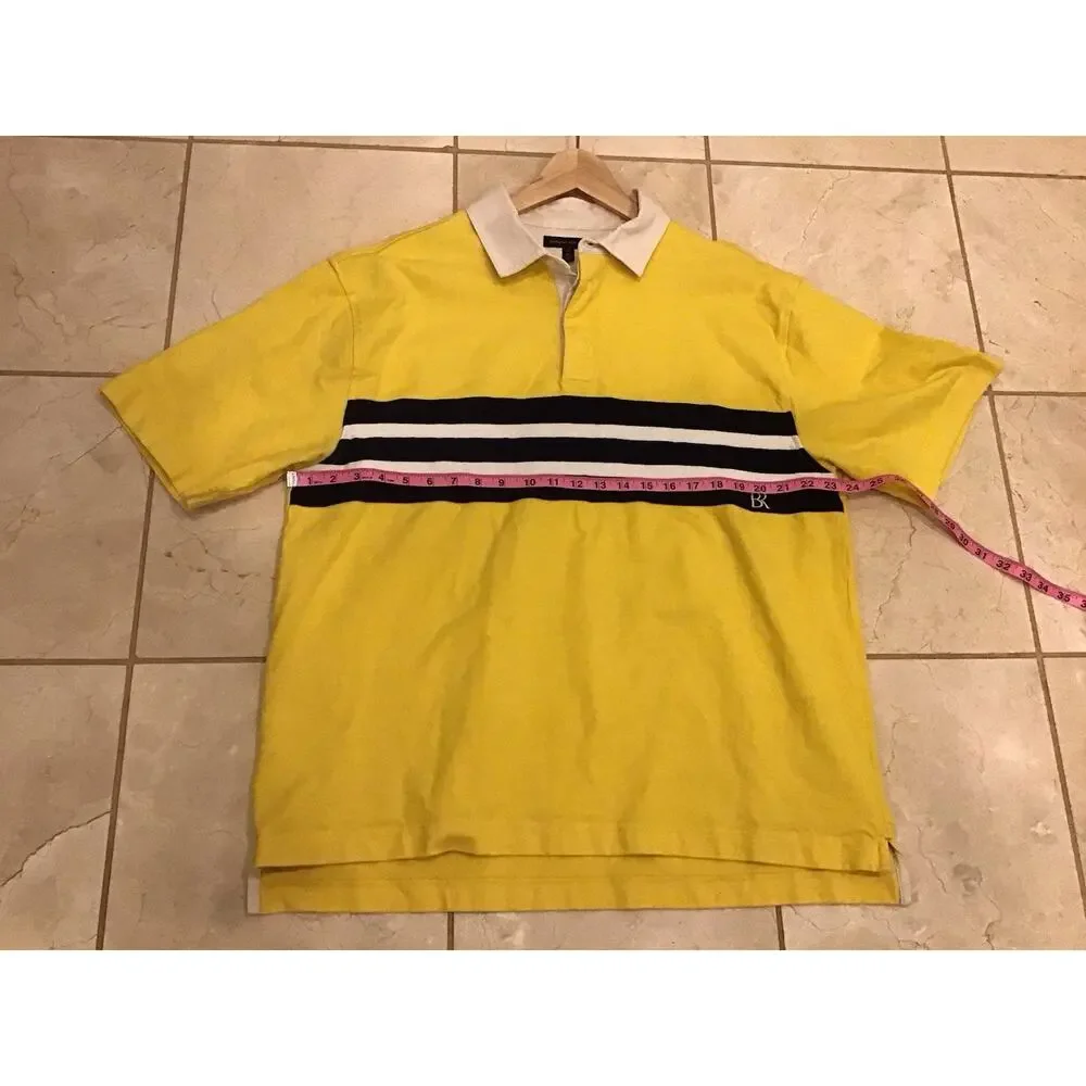 Banana Republic Rugby Y2K Polo Men XL Tall Retro Streetwear Preppy Frat Casual